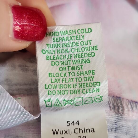 Lilly Pulitzer Karlie Wrap Romper, hot pink, aqua, blue, white, size XXS - Picture 10 of 11